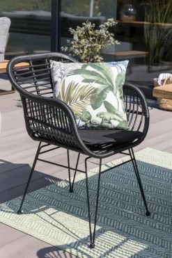 Loungesessel|Gartenstühle|Gartensessel Tonga, PE-Geflecht