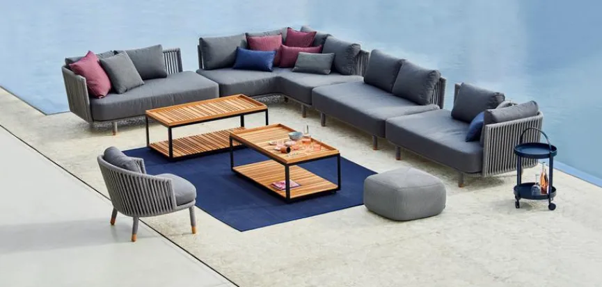 Cane-line Gartensofa-Modul Moments, Rope