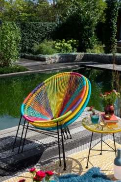 Gartenstuhl Egg, PE-Geflecht