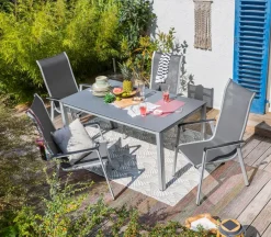 MWH Gartenstuhl Kedline, Alu/Textilene