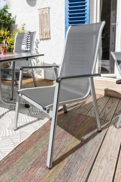 MWH Gartenstuhl Kedline, Alu/Textilene