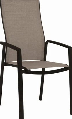 Best Gartenstuhl stapelbar Kari, Alu/Textilen Balkonstühle|Gartenstühle