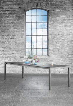 solpuri Gartentisch ausziehbar Classic Alu 160/220 x 100 cm