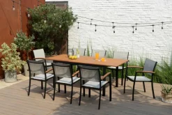 Gartentisch ausziehbar Kingsbury 150 x 89 cm