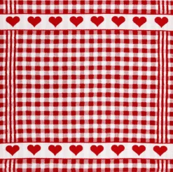 Geschirrtuch Herzen BW Ft.