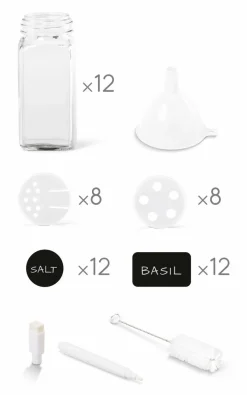 Salz- & Pfefferstreuer|Gewürzstreuer Shake Line 12tlg.