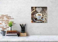 Best Glasbild 30 x 30 cm Coffee XIII Bilder Ohne Rahmen