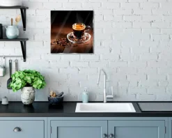 EUROART Glasbild 30 x 30 cm Espresso V