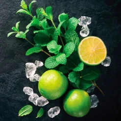 EUROART Bilder Nach Themen|Bilder Ohne Rahmen|Glasbild 20 x 20 cm Mojito III