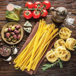 Online Glasbild 30 x 30 cm Pasta Parade I Bilder Ohne Rahmen|Bilder Nach Themen