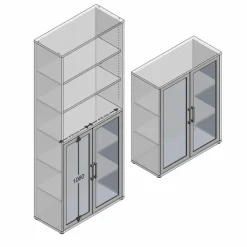 Glastüren-Set Calvia Büroschränke & Regale|Büromöbel-Serien