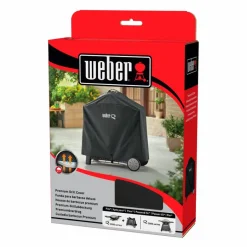 Weber Grillabdeckhaube Für Q-2000/3000 m. Rollwagen