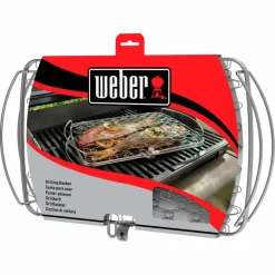 New Grillkorb Fisch- und Gemüsehalter groß Weber Grills & Grillzubehör