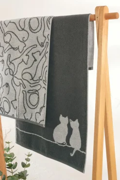 Discount Handtuch Cute Cats 50 x 100 cm Hand- & Duschtücher