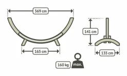 La Siesta Gestelle & Zubehör|Hängemattengestell Maera Double