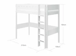 Kinder Flexa Kinderbetten|Kinderbetten|Hochbett White 90 x 200 cm
