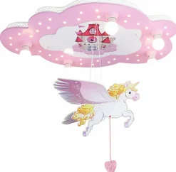 Kinder ELOBRA kids Kinderlampe Schloss mit Einhorn