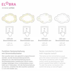 Kinder ELOBRA kids Kinderlampe Schloss mit Einhorn