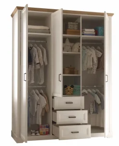 Kinder BEGABINO Babyzimmer Schränke & Regale|Babyzimmer Schränke & Regale|Kleiderschrank Jasmin 164 x 205 cm