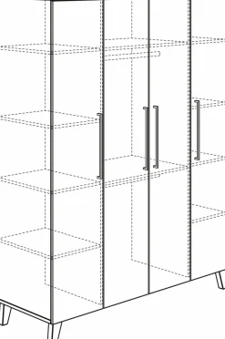 Outlet Kleiderschrank Oscar 164 x 206 cm Kinder Kinderzimmer Schränke|Kinderzimmer Schränke