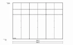 Wiemann Kleiderschränke|Kleiderschrank Barcelona 300 x 216 cm