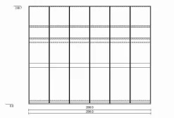 JOOP! Kleiderschrank Glass 298 x 240 cm