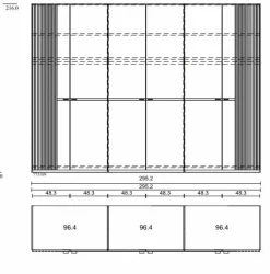 New Kleiderschrank Isabelle 300 x 216 cm Kleiderschränke