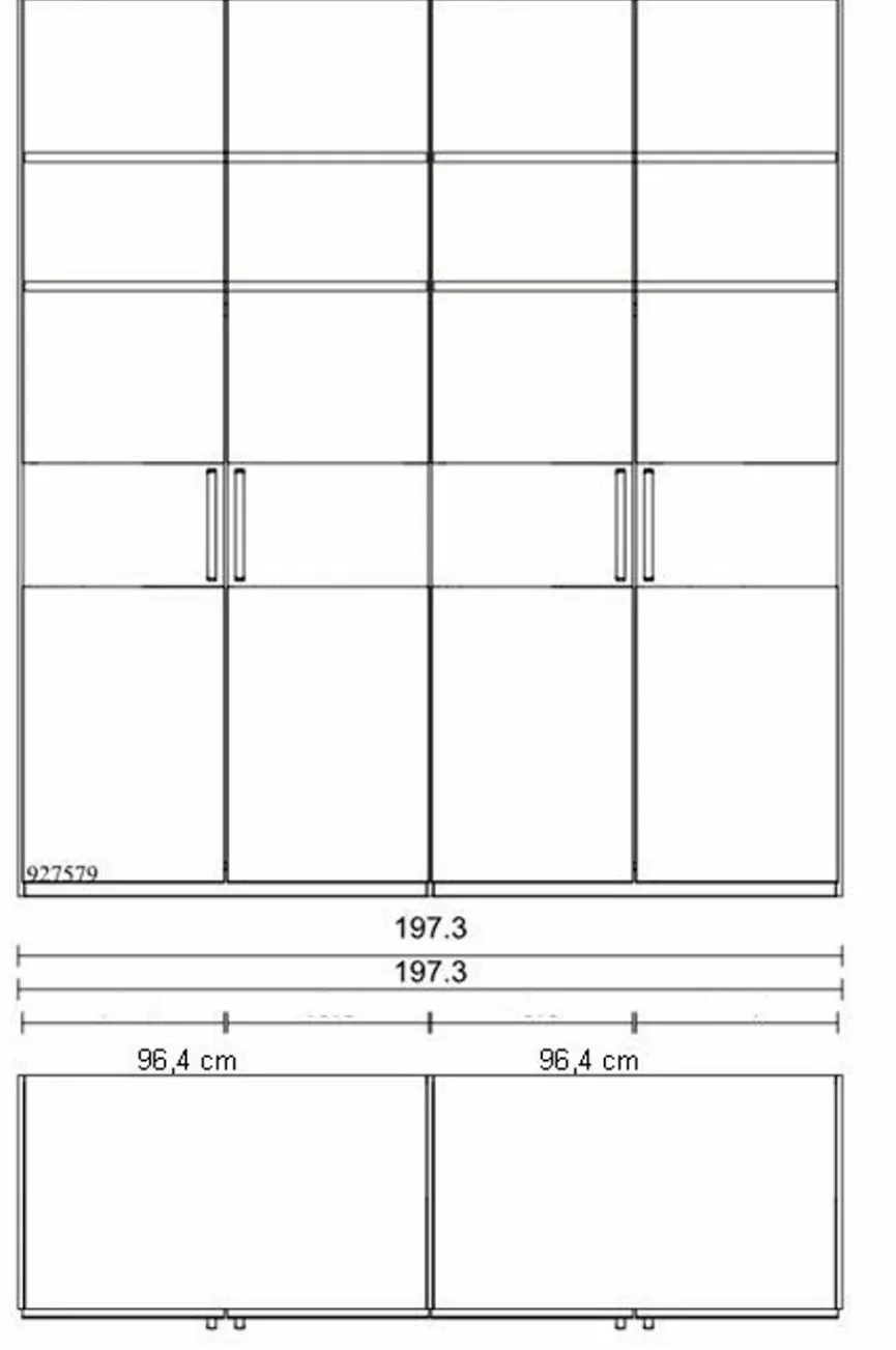 Wiemann Kleiderschrank Kiruna 200 x 217 cm