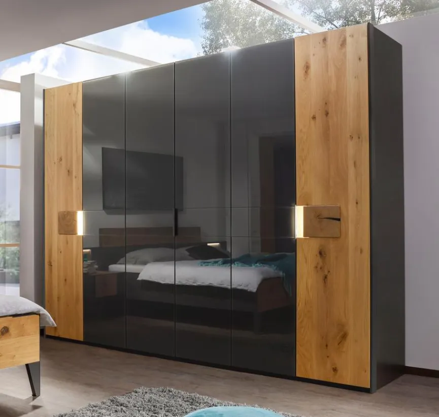 rauch BLACK Kleiderschrank Kona 301 x 223 cm