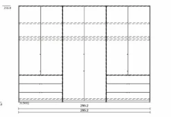 Wiemann Kleiderschrank Loft 300 x 216 cm