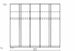 Kleiderschrank Marino 250 x 216 cm Kleiderschränke