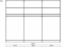 DECKER Kleiderschränke|Kleiderschrank Ranura 302 x 229 cm