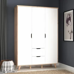 Discount Kleiderschrank Vankka 139 x 202 cm Kleiderschränke