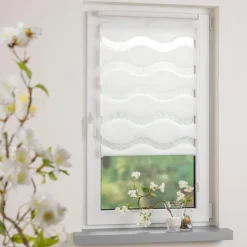 Klemmfix Duo-Rollo Wave 40 x 150 cm Vorhänge & Gardinen