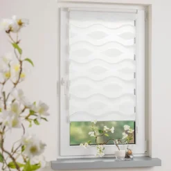 Klemmfix Duo-Rollo Wave 40 x 150 cm Vorhänge & Gardinen