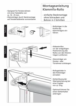 Liedeco Vorhänge & Gardinen|Klemmfix-Rollo Sterne 75 x 150 cm