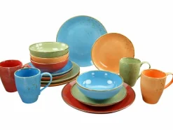 CreaTable Geschirr|Kombiservice Mediterran 16tlg.