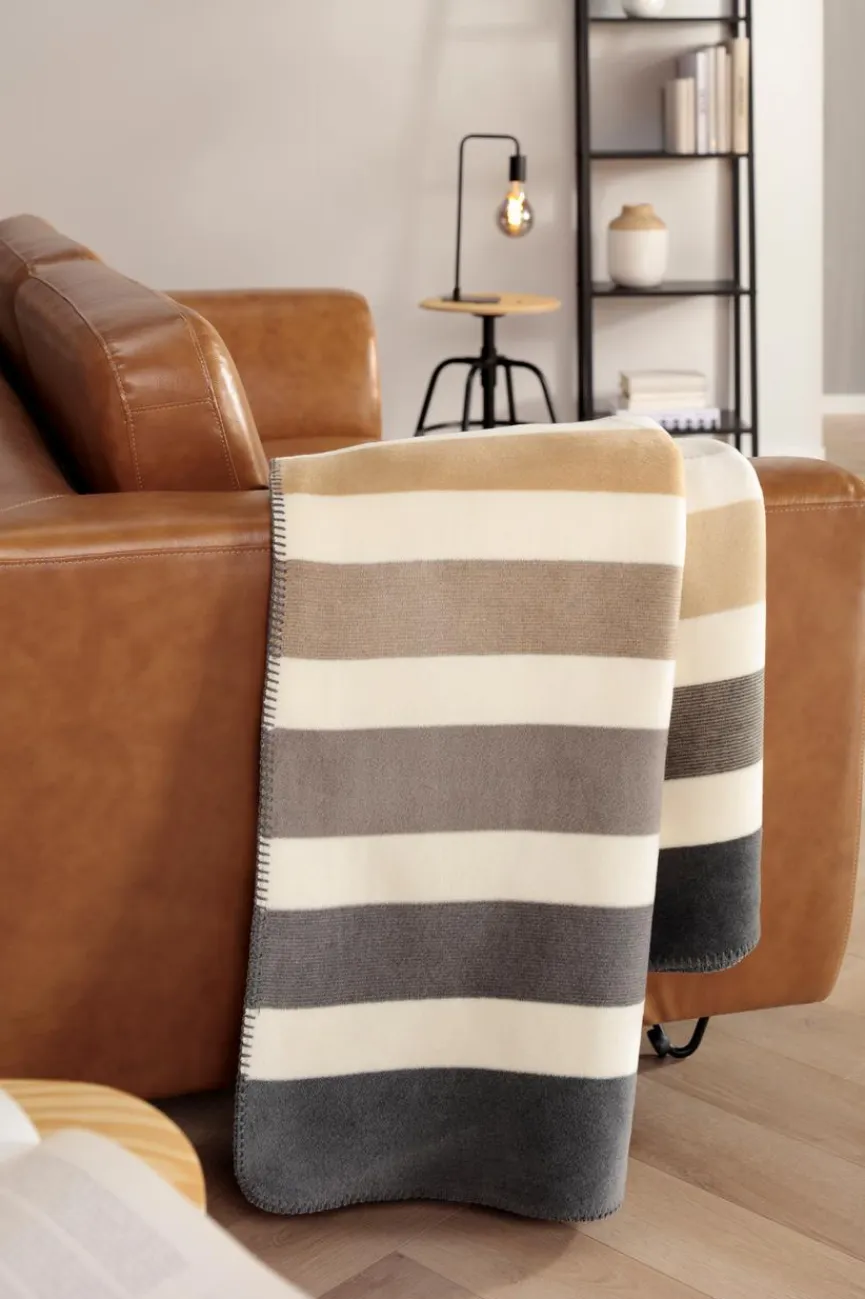 Biederlack Kuscheldecken|Decken|Kuscheldecke Horizon Nature 180 x 220 cm