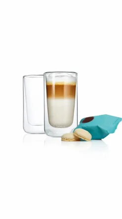 blomus Latte-Macchiato-Set Nero 2tlg.
