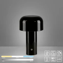 JUST LIGHT. Tischlampen|LED-Akkutischleuchte Agnes