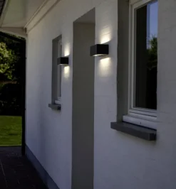 Lutec Außenwandleuchten|Außenwandleuchten|LED-Außenwandleuchte Gemini