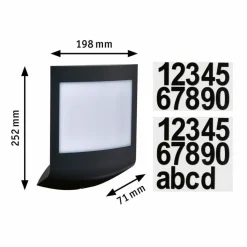 Paulmann Außenleuchten|Außenwandleuchten|LED-Außenwandleuchte Padea