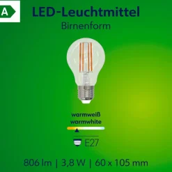 MÜLLER-LICHT E27|LED-Birne E27 / 3,8 Watt / Energie A
