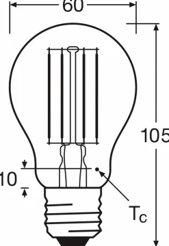 Osram LED-Birne E27/7,5 Watt/Energie D