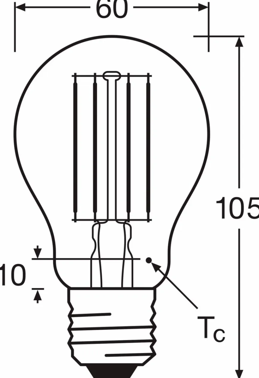 Osram LED-Birne E27/7,5 Watt/Energie D