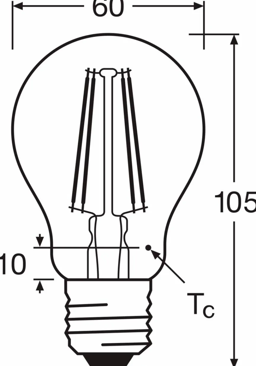 Osram LED-Birne E27/6,5 Watt/Energie E