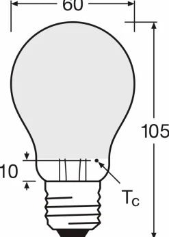 Osram LED-Birne E27/4 Watt/Energie E
