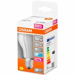 Osram E27|LED-Birne matt E27/ 12Watt/ Energie D