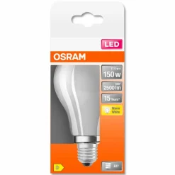 Outlet LED-Birne matt E27/ 15Watt/ Energie D E27