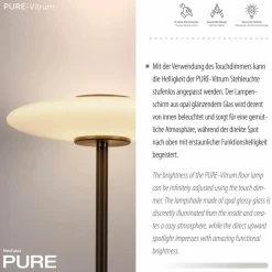 Hot LED-Deckenfluter Pure Vitrum Stehlampen
